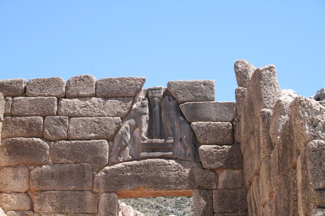 Mycenae - The twin Lion(ess) crest of the city